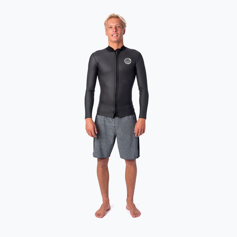 Rip Curl Dawn Patrol men's neoprene t-shirt 1.5m black WVE9MM