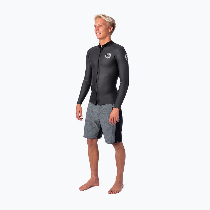 Rip Curl Dawn Patrol men's neoprene t-shirt 1.5m black WVE9MM 2