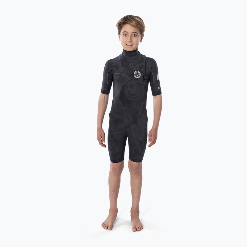 Rip Curl E Bomb 22 Zip Free 2/2 mm Children's Swim Foam Black WSP8EB