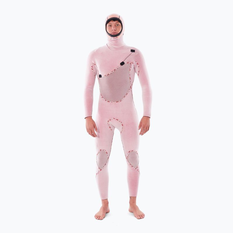 Men's wetsuit Rip Curl Flashbomb 5/4mm Hooded Chest Zip black 4