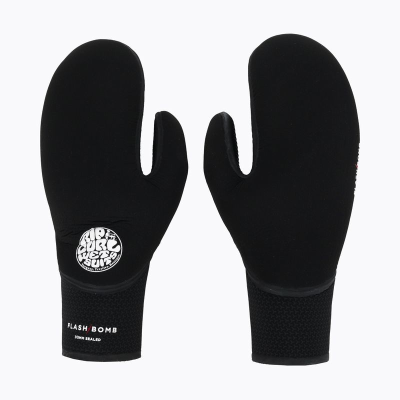 Rip Curl Flashbomb 90 7/5mm men's neoprene gloves black WGLYFF 3
