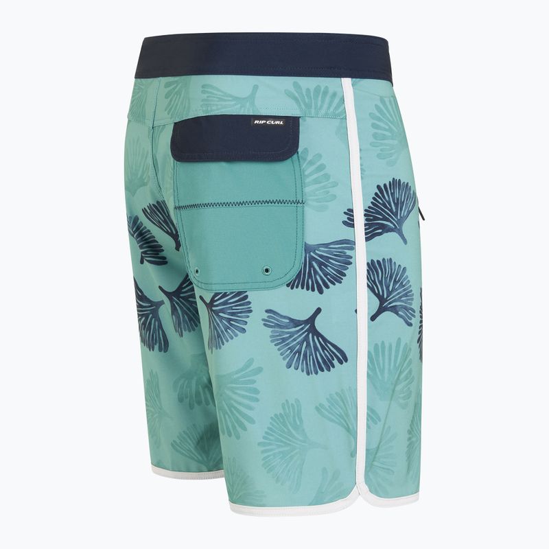 Rip Curl men's Mirage Owen Saltwater Culture 19" dark teal swim shorts 4