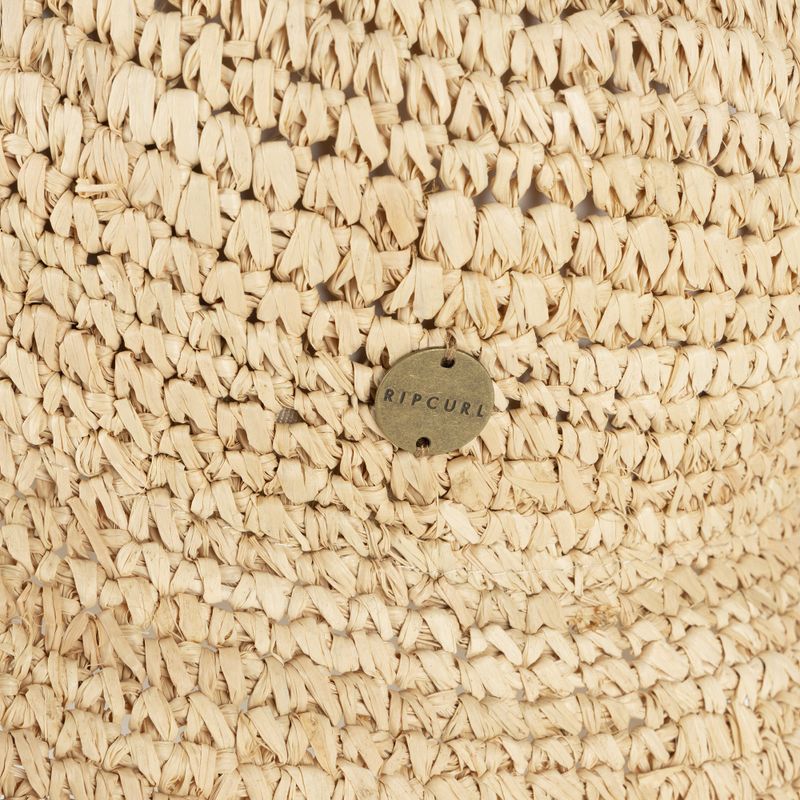 Women's Rip Curl Crochet Straw Bucket hat 31 brown GHAIL1 4