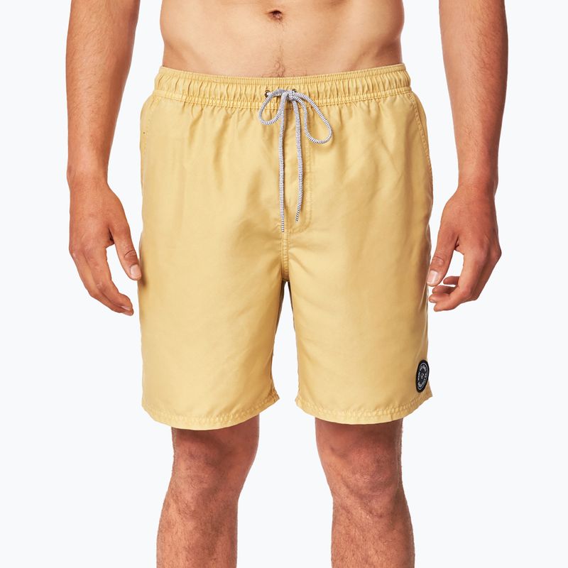 Men's Rip Curl Easy Living 16" Volley swim shorts yellow CBOVF4