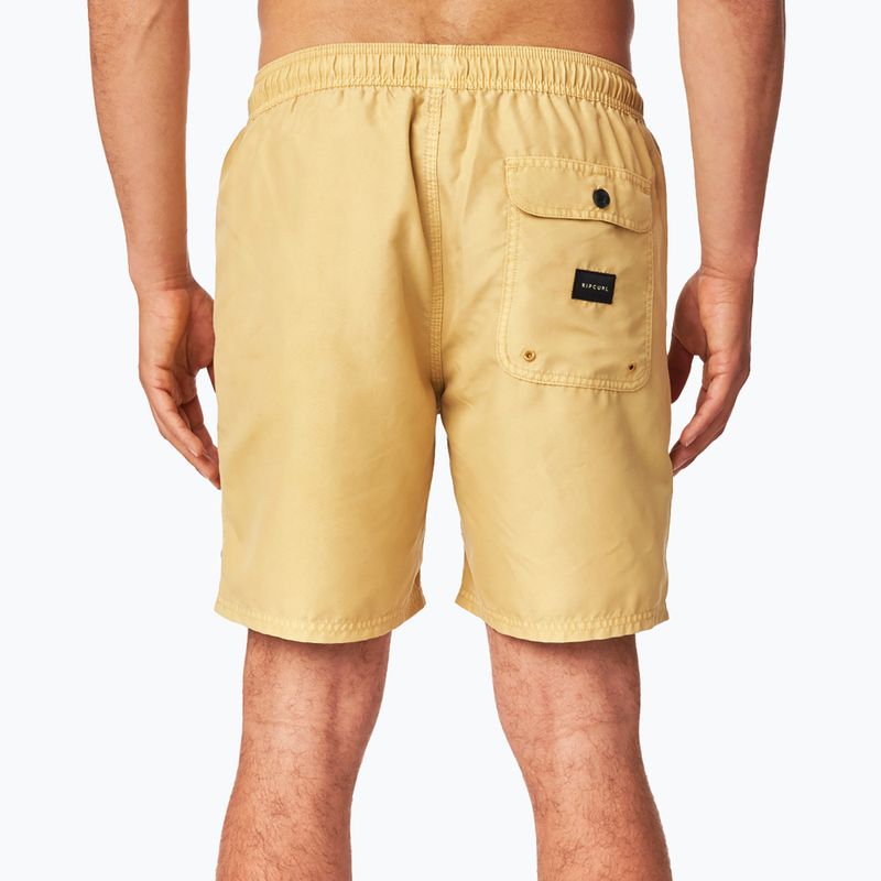 Men's Rip Curl Easy Living 16" Volley swim shorts yellow CBOVF4 3