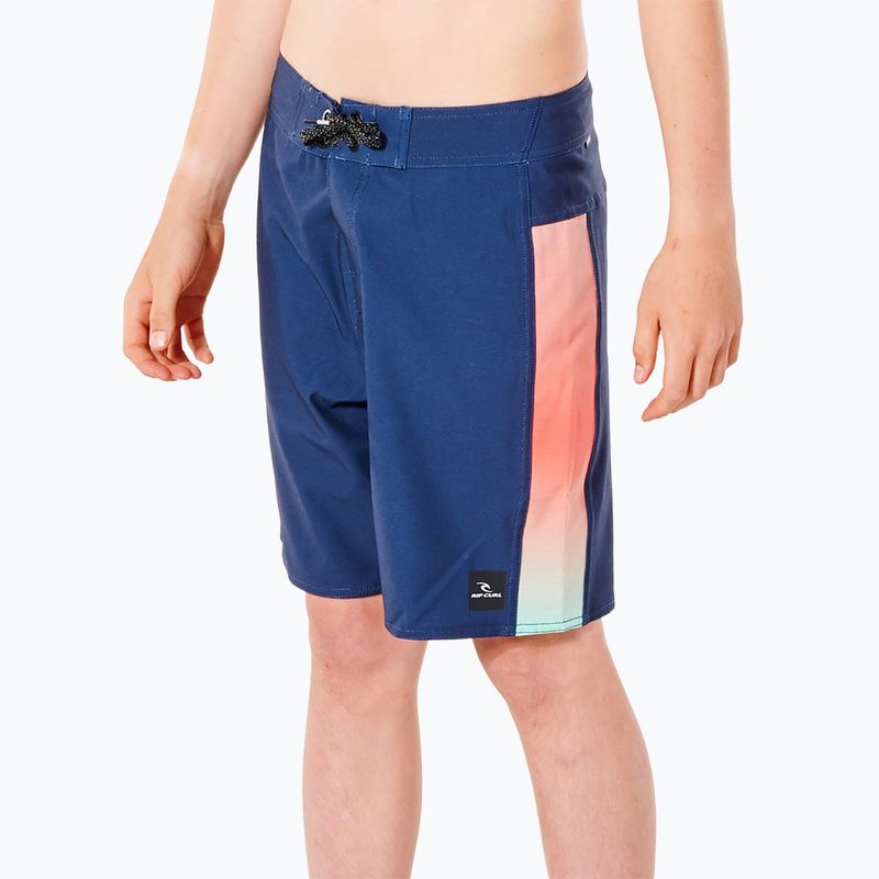 Rip Curl Mirage Mick Fanning children's swim shorts navy blue KBORX9 5