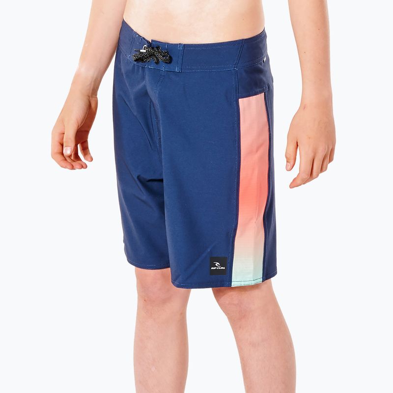 Rip Curl Mirage Mick Fanning children's swim shorts navy blue KBORX9