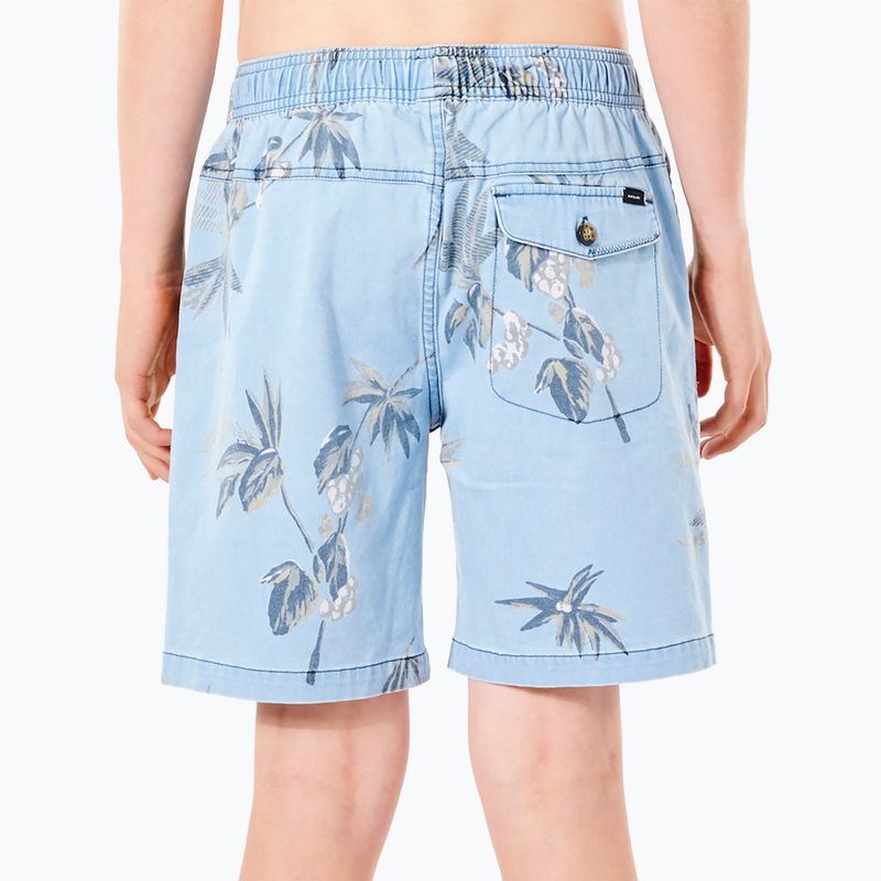 Rip Curl Orb Volley 1080 light blue children's swim shorts KWAOH9 3