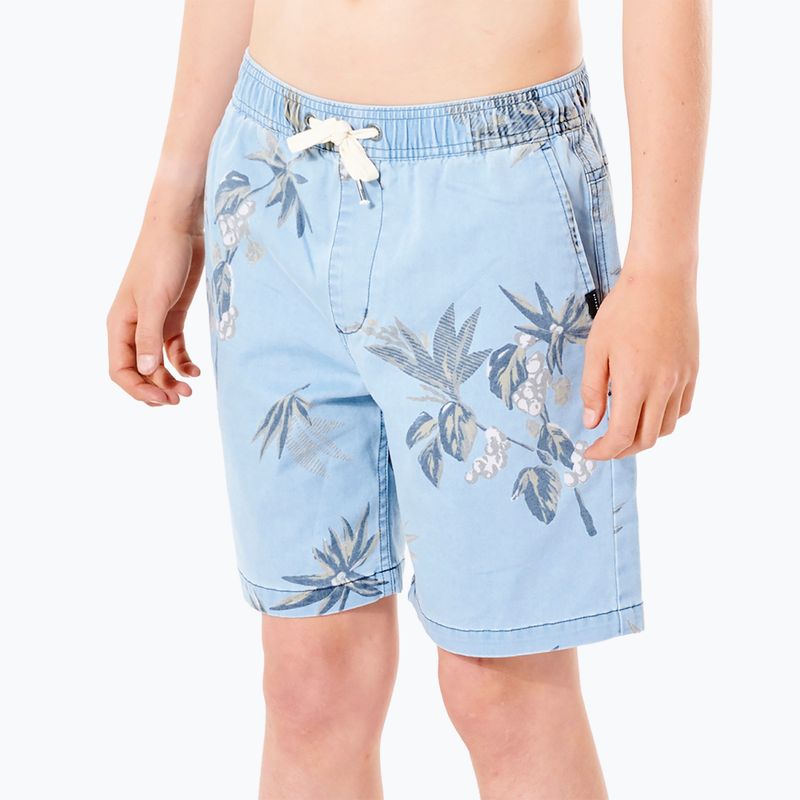 Rip Curl Orb Volley 1080 light blue children's swim shorts KWAOH9 5