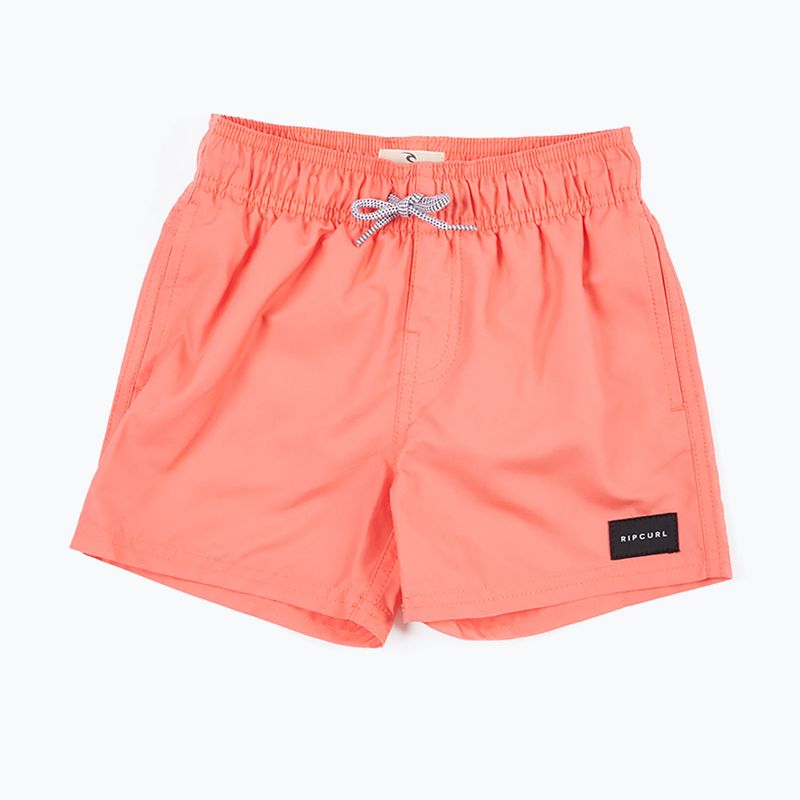 Rip Curl Offset Volley children's swim shorts coral OBOLQ4