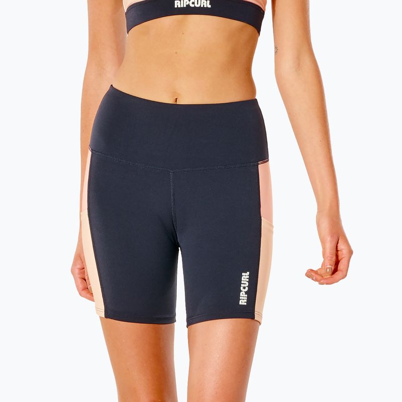 Women's Rip Curl Run Swim Surf Bike swim shorts black GWANS9 5