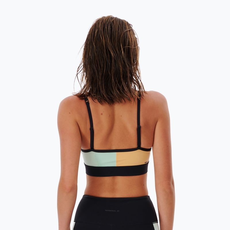 Rip Curl Run Swim Surf Crop Top 3282 yellow-blue GTEOB9 fitness bra 2
