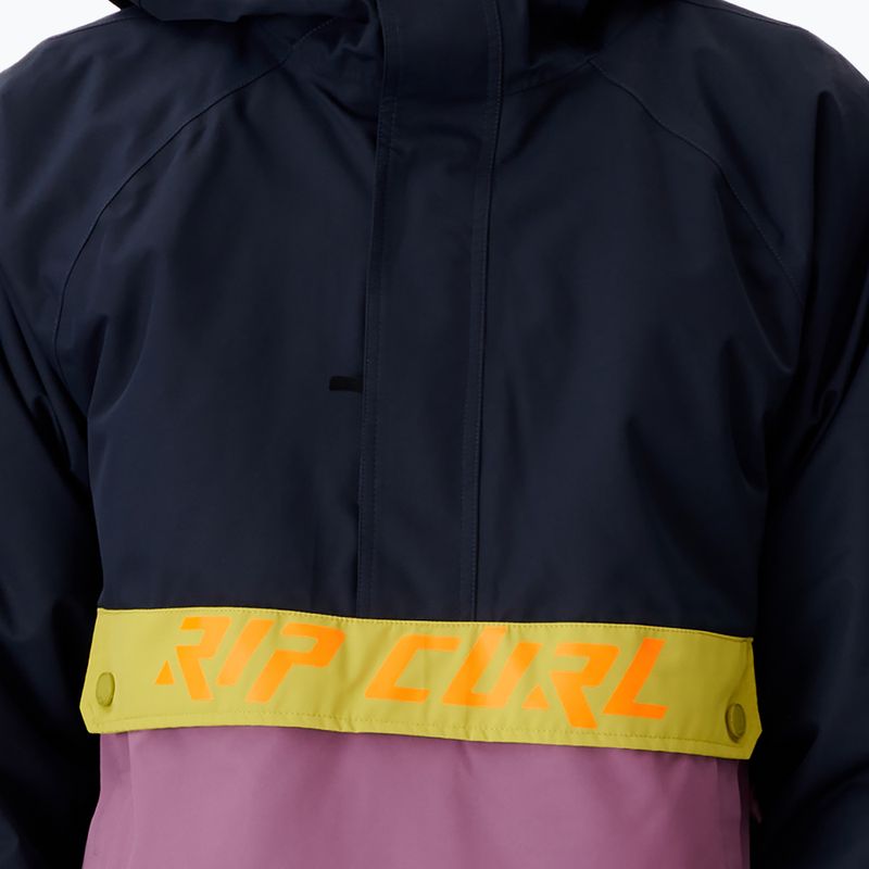 Men's Rip Curl Primative navy blue and purple snowboard jacket 000MOU 49 4