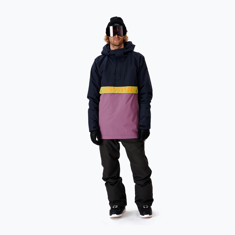 Men's Rip Curl Primative navy blue and purple snowboard jacket 000MOU 49 5