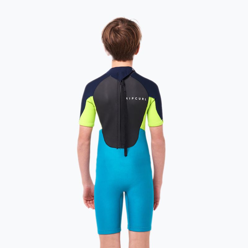 Rip Curl Omega B/Zip Spring 49 blue/blue children's wetsuit 113BSP 2