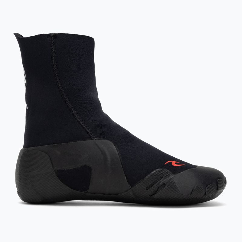 Neoprene shoes Rip Curl Omega 3mm Round Toe With Zip black 2