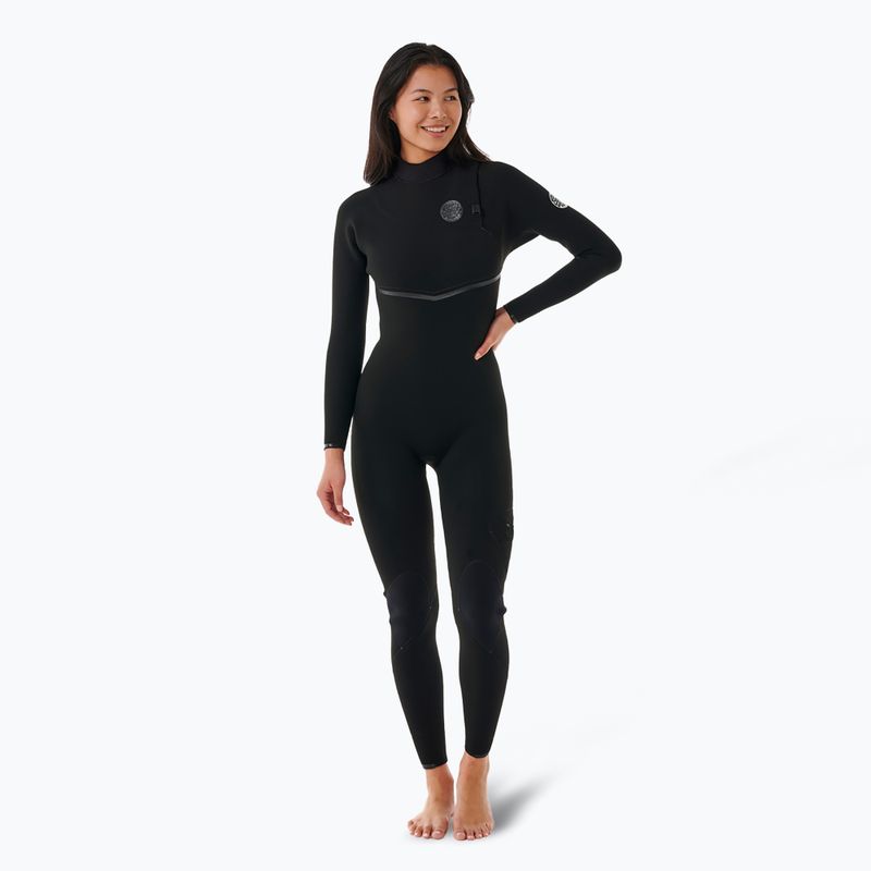 Rip Curl Ebomb 3/2 mm Zip Free women's wetsuit black