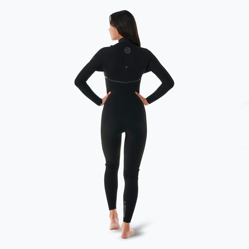 Rip Curl Ebomb 3/2 mm Zip Free women's wetsuit black 2