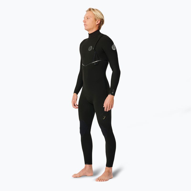 Men's Rip Curl E Bomb 4/3 mm Zip Free Swim Foam Black 3