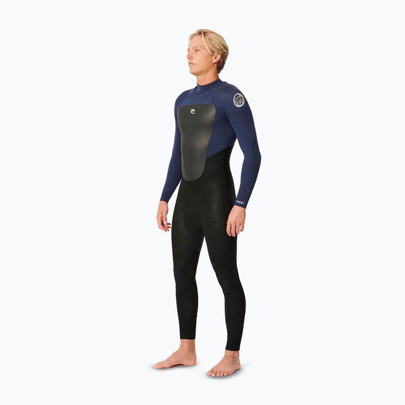Rip Curl Omega 3/2 mm Back Zip slate men's swim foam 3