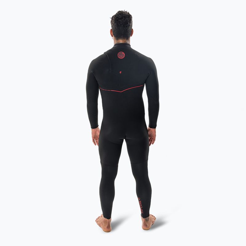 Men's Rip Curl Flashbomb Fusion 3/2mm Zip Free Swim Foam Black 2