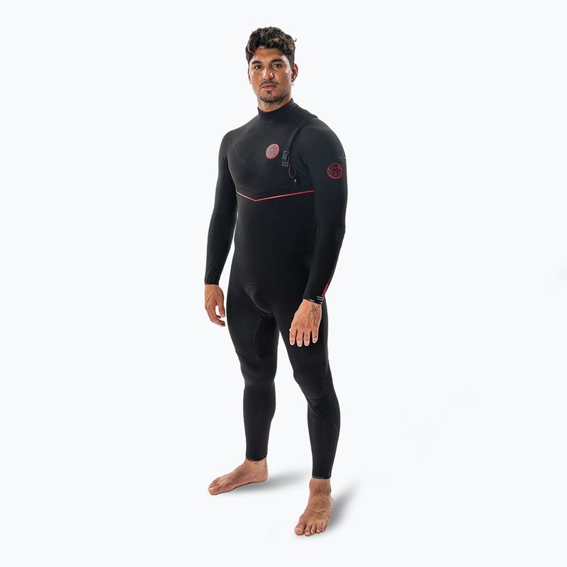 Men's Rip Curl Flashbomb Fusion 3/2mm Zip Free Swim Foam Black 3