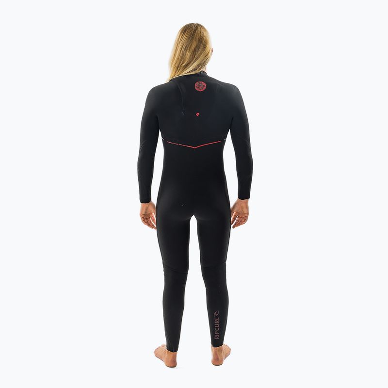 Women's wetsuit Rip Curl Flashbomb Fusion 5/3mm Zip Free black 2