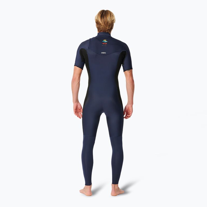 Rip Curl Dawn Patrol Performance 2/2 mm Chest Zip dark navy men's swimming foam 2
