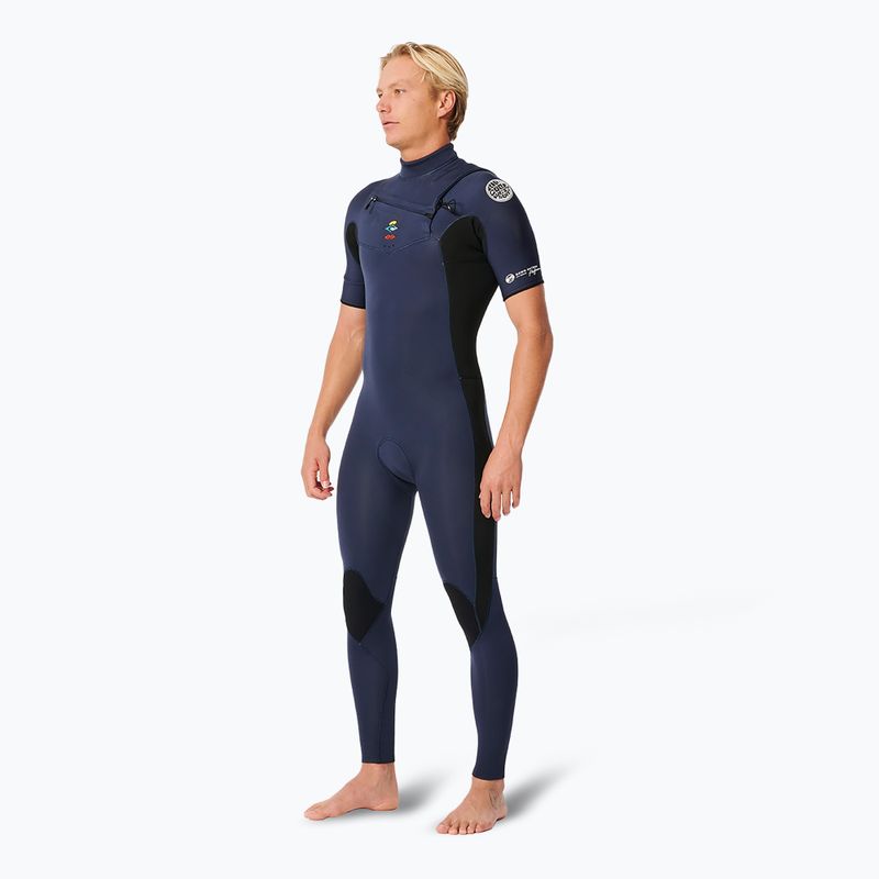 Rip Curl Dawn Patrol Performance 2/2 mm Chest Zip dark navy men's swimming foam 3