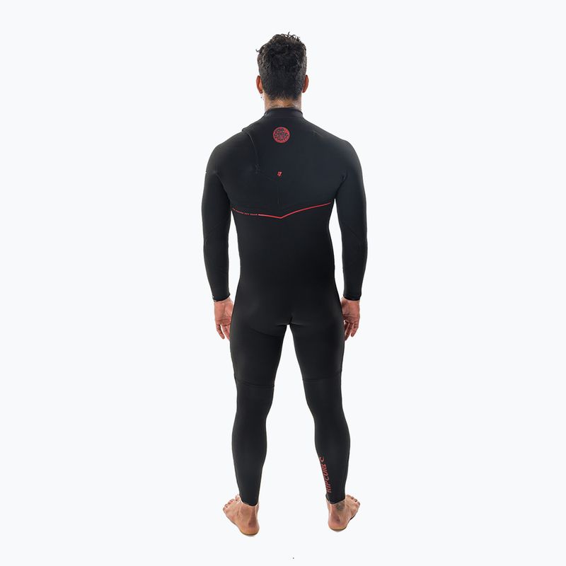 Men's wetsuit Rip Curl Flashbomb Fusion 5/3mm Zip Free black 2