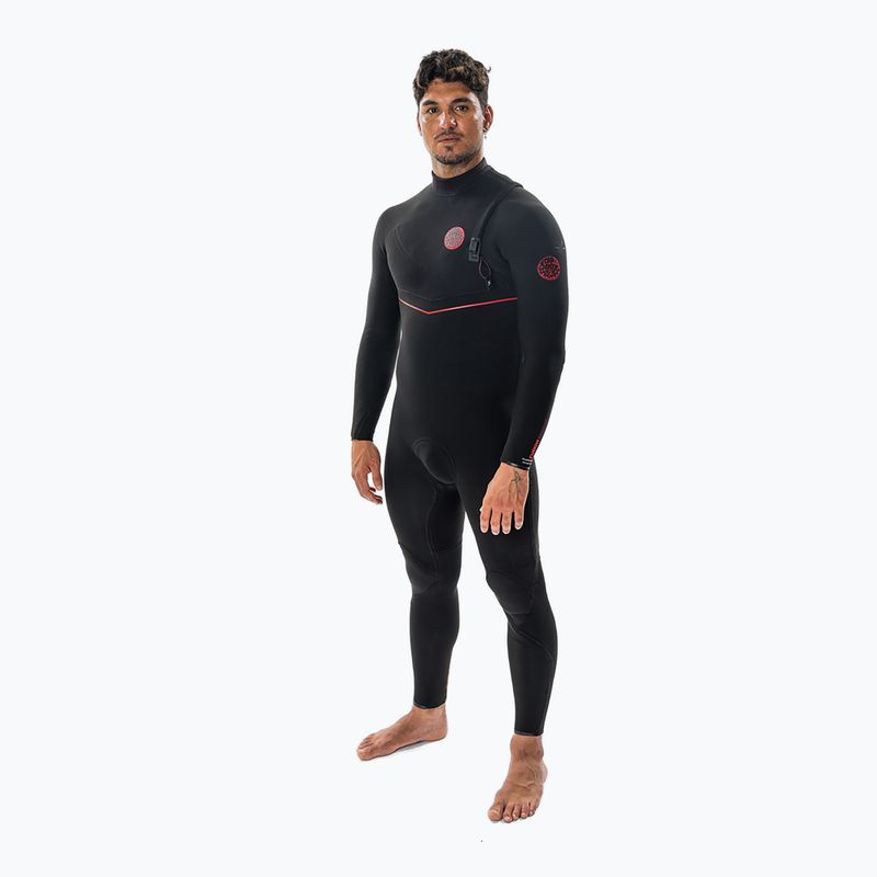 Men's wetsuit Rip Curl Flashbomb Fusion 5/3mm Zip Free black 3