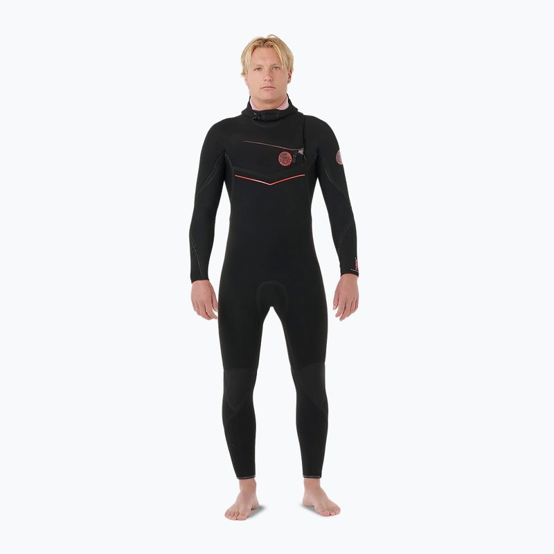 Men's wetsuit Rip Curl Flashbomb Fusion 5/3mm Zip Free black