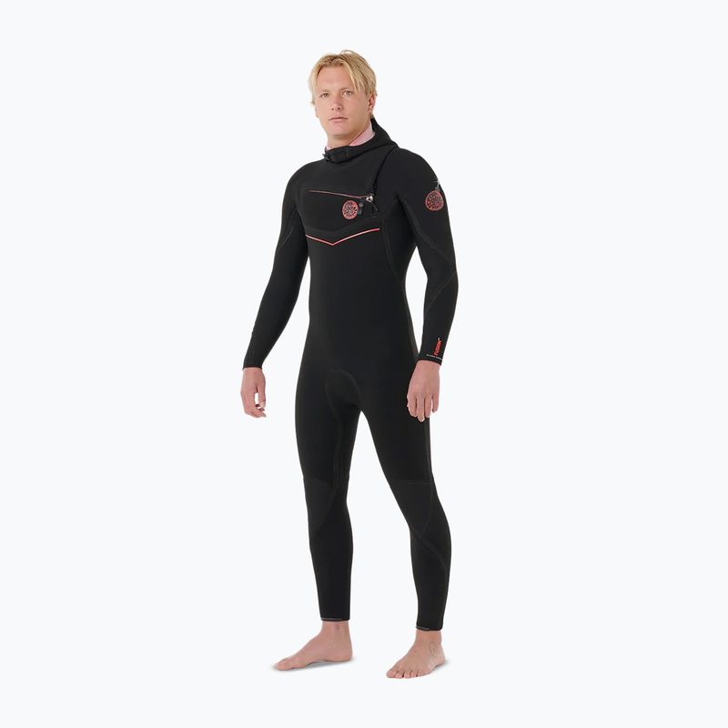 Men's wetsuit Rip Curl Flashbomb Fusion 5/3mm Zip Free black 3