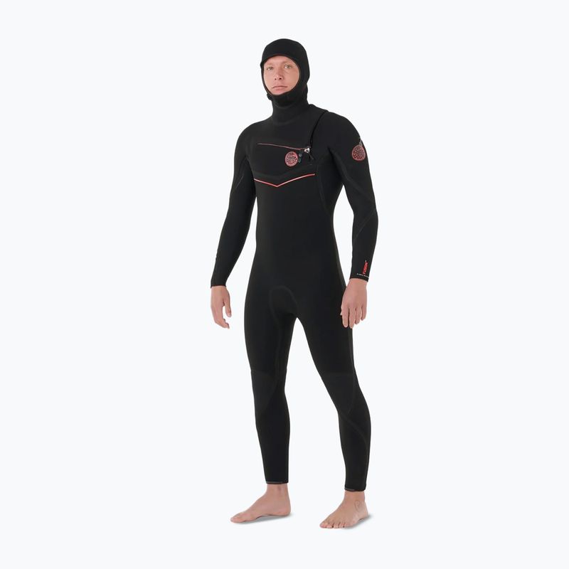 Men's wetsuit Rip Curl Flashbomb Fusion 5/3mm Zip Free black 4