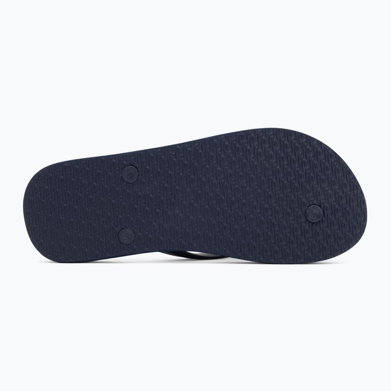 Men's Rip Curl Brand Logo Bloom flip flops navy 4
