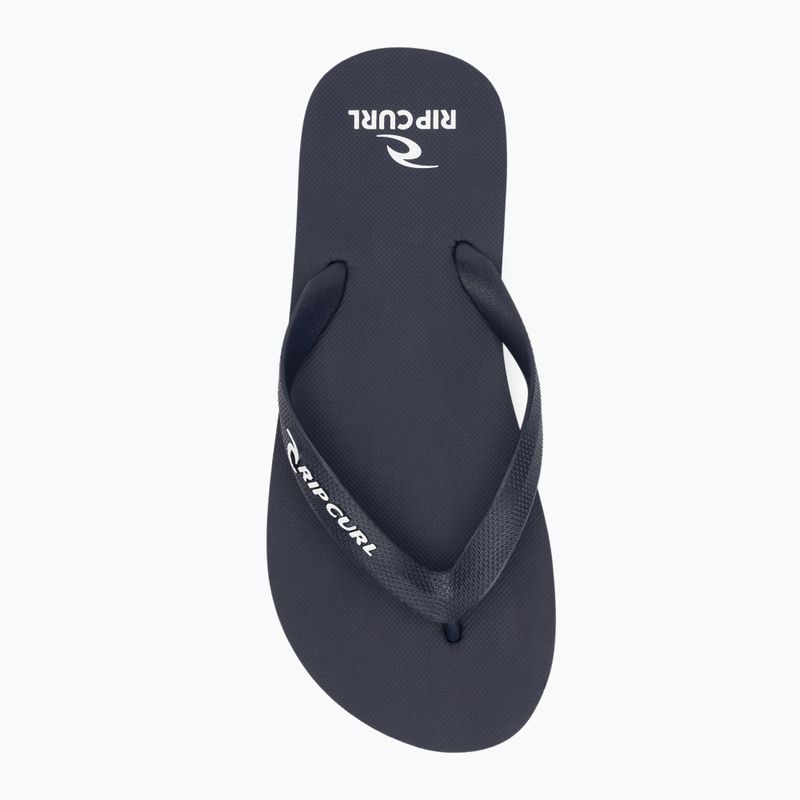 Men's Rip Curl Brand Logo Bloom flip flops navy 5