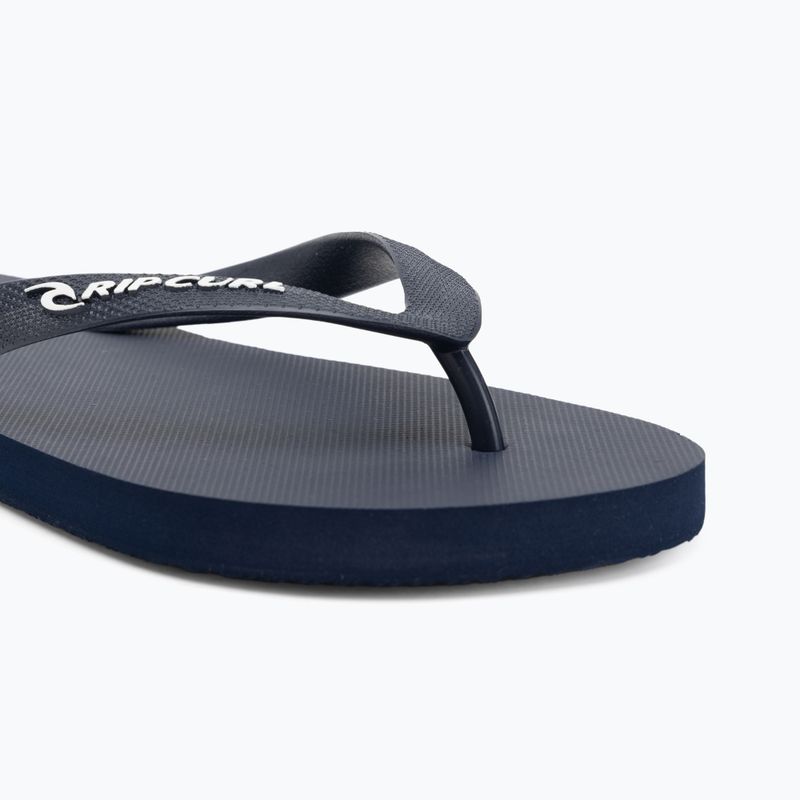 Men's Rip Curl Brand Logo Bloom flip flops navy 7