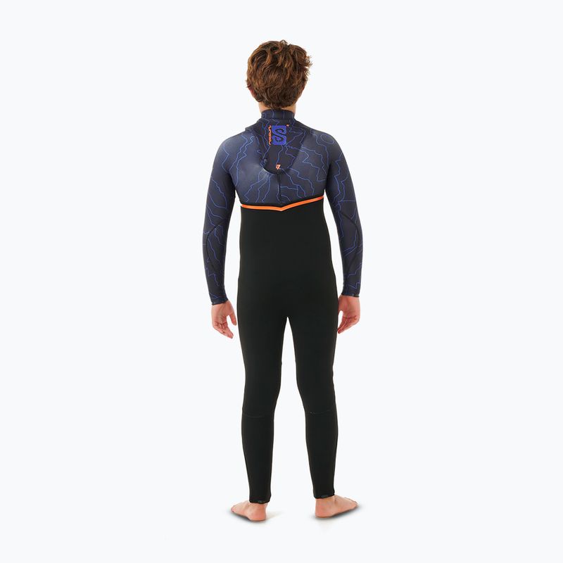 Rip Curl Flashbomb 4/3 mm Chest Zip purple night children's swimming foam 2
