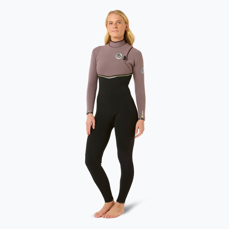 Rip Curl Ebomb 3/2 mm Zip Free eggplant women's wetsuit