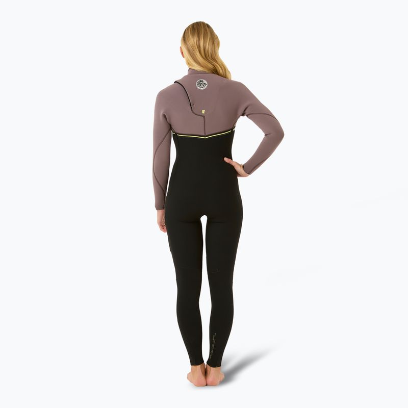 Rip Curl Ebomb 3/2 mm Zip Free eggplant women's wetsuit 2
