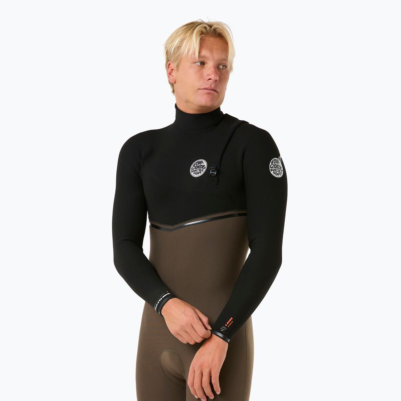 Men's Rip Curl E Bomb 4/3 mm Zip Free deep rock wetsuit 4