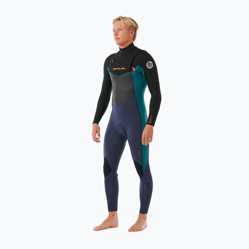 Rip Curl Dawn Patrol 4/3mm Chest Zip purple night men's wetsuit 3