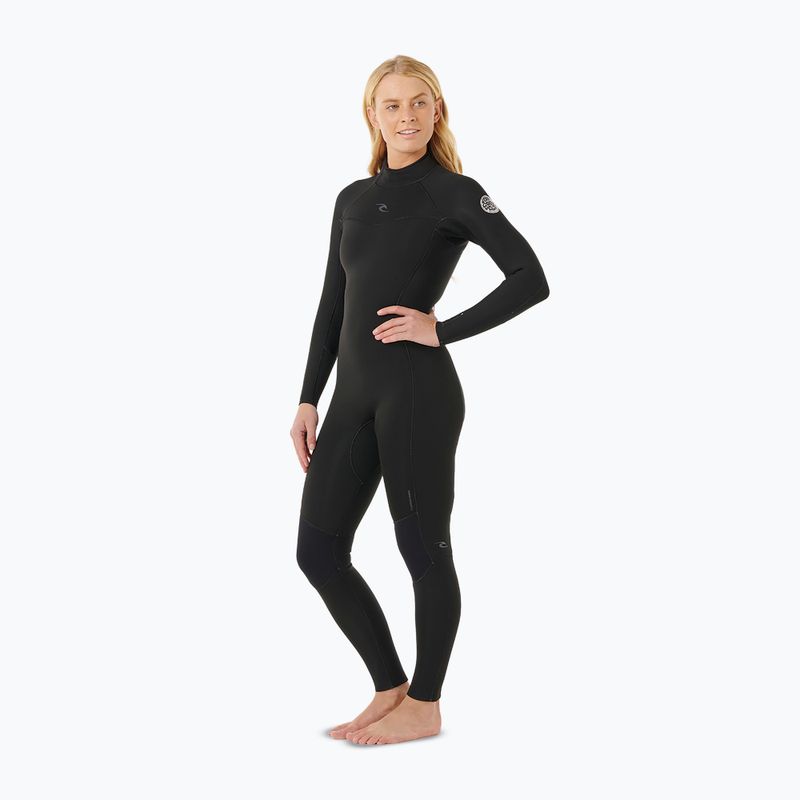 Women's swimming wetsuit Rip Curl Wms Dawn Patrol Bz 4/3 mm Black 3