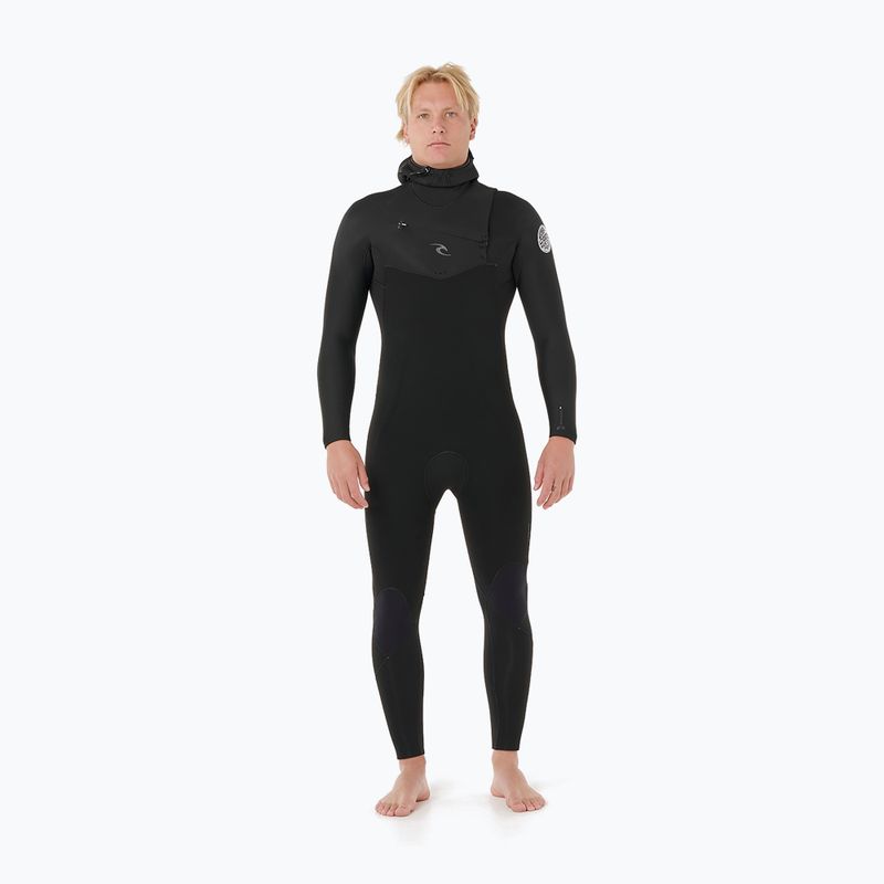 Men's swimming wetsuit Rip Curl Dawn Patrol Cz Hood 5/4 mm black 2