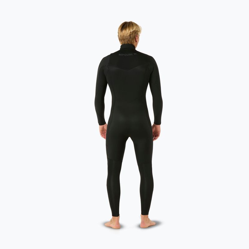 Men's wetsuit Rip Curl Dawn Patrol 3/2 mm Chest Zip black 2