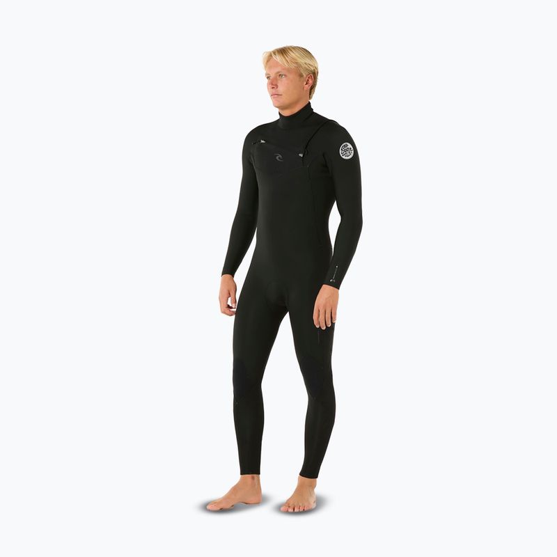 Men's wetsuit Rip Curl Dawn Patrol 3/2 mm Chest Zip black 3