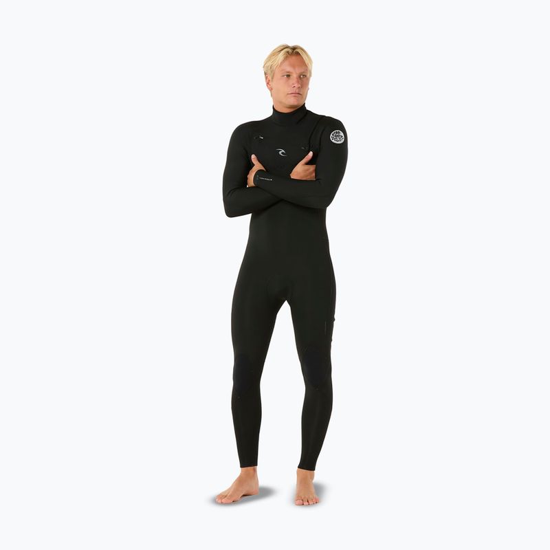 Men's wetsuit Rip Curl Dawn Patrol 3/2 mm Chest Zip black 4