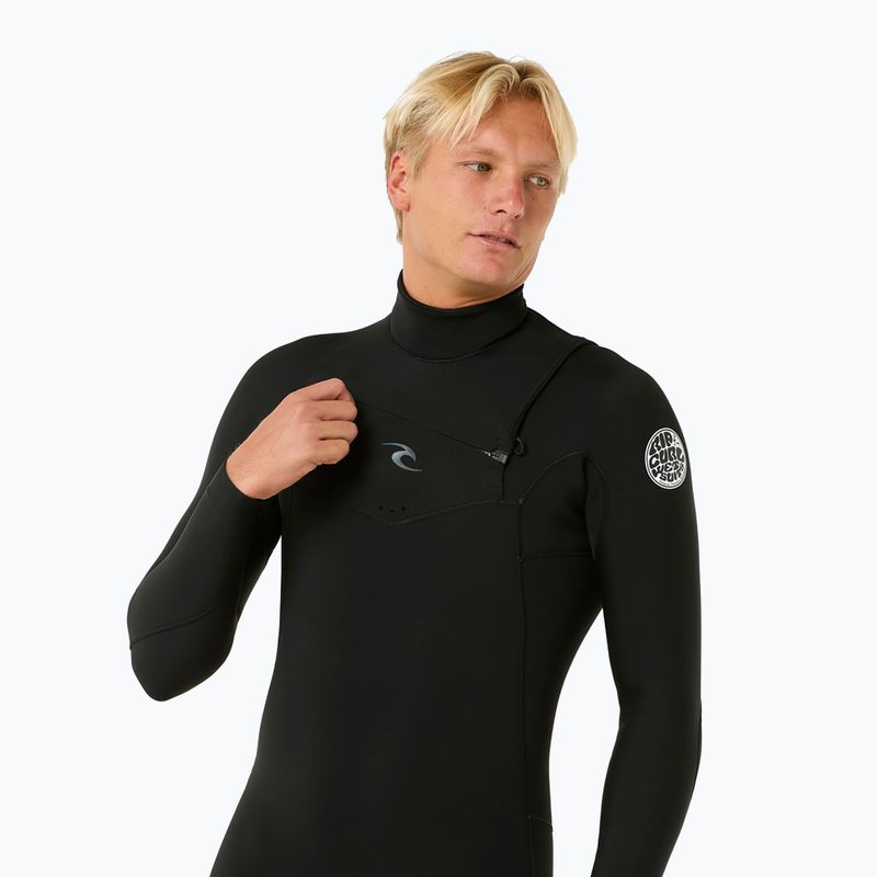 Men's wetsuit Rip Curl Dawn Patrol 3/2 mm Chest Zip black 5