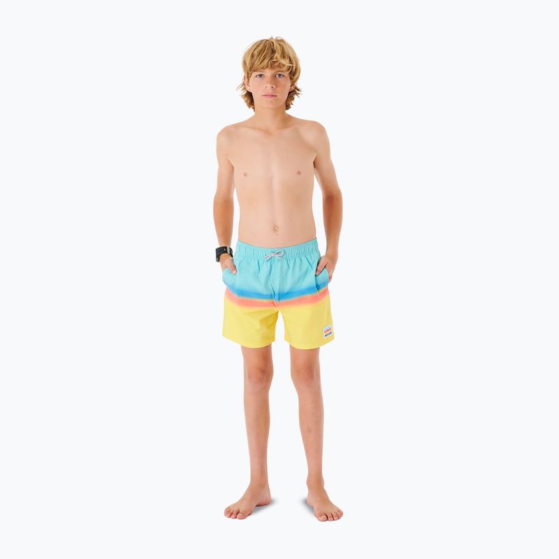 Rip Curl Surf Revival Volley children's shorts 46 blue/yellow 027BBO 2
