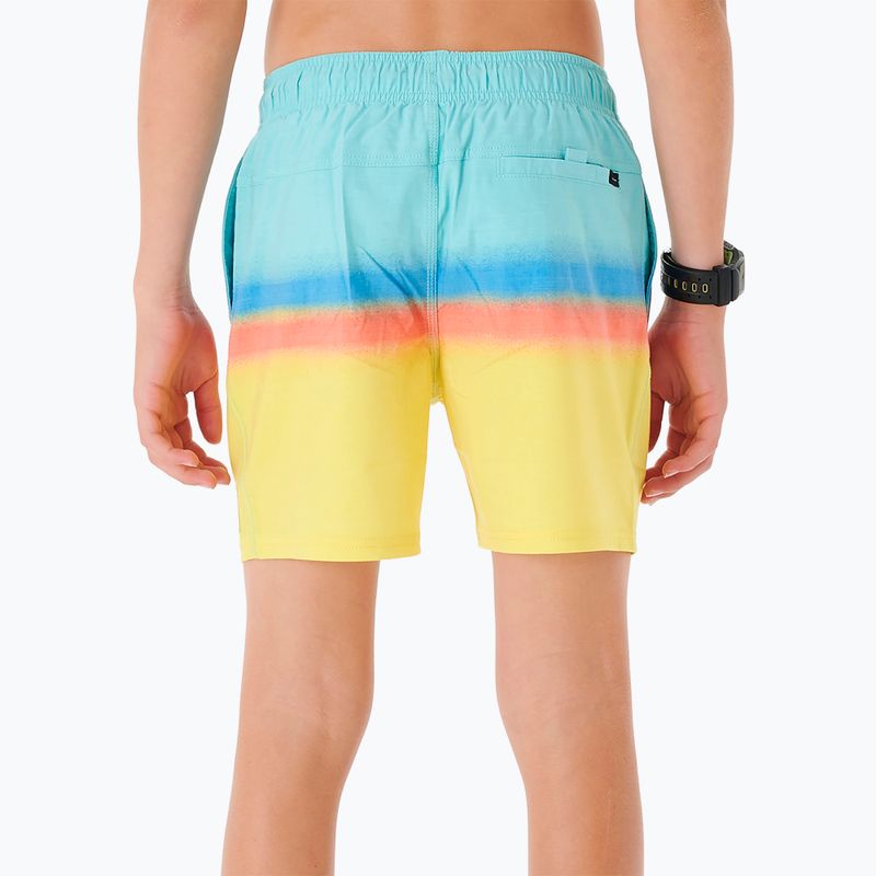 Rip Curl Surf Revival Volley children's shorts 46 blue/yellow 027BBO 3